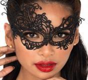 Antifaz Cortesana Lerot Negro Unica