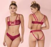 Conjunto Lencería Runa Lerot Vinotinto ML