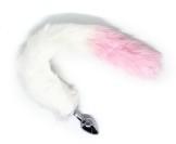 image119 Sin caja Plug Anal con Cola Pinky Blanco