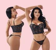 Conjunto Lenceria Duna Lerot Negro