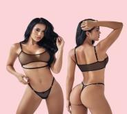 Conjunto Lenceria Ona Lerot Negro