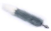 image124 Sin Caja Plug Anal con Cola Raccoon Gris