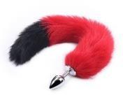 image129 Sin caja Plug Anal con Cola Bach Rojo