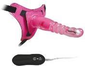 Arnés StrapOn Vibrador Heby Fucsia