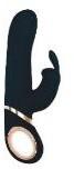 Vibrador Rabbit Eva Giratorio Azul Oscuro