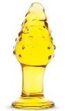 Plug Anal de Vidrio Elote Amarillo