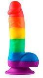 Dildo Realista Arcoíris 20 cm Arcoíris