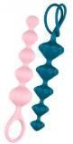 Satisfyer Love Beads - Set de Plugs Anales Azul